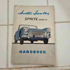 Austin Healey Sprite Mark IV Original Driver's Handbook Manual  Mk 4