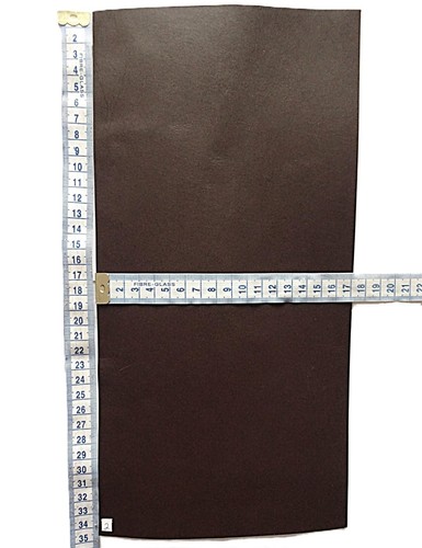 2mm thick dark brown - veg, tan