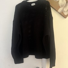 Black Sport Mesh Netting- free size-  Cuts Mesh Pattern, 60" Wide- - Seoul