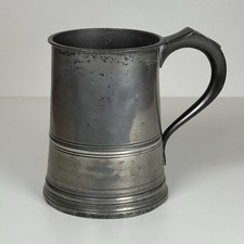 Antique Pewter Tankard 1 Quart