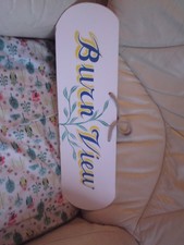 HOUSE SIGN, HAND PAINTED STYLE