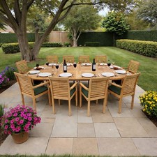 Large 12 Seat Extending Teak