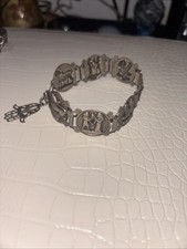 Vintage Egyptian Tourist Souvenir Bracelet Pharaoh Ramesses Camels Sphinx 1950's