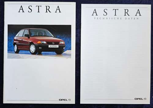 Opel astra brochure 1993 - opel,