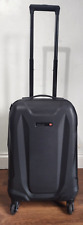 SHARPER IMAGE LUGGAGE Black 4 Wheel Spinner HARD Expande SUITCASE/CABIN BAG 58cm