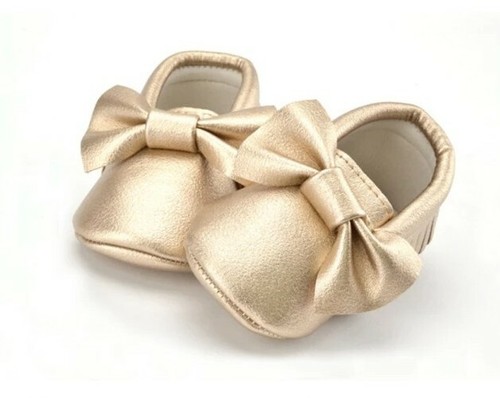 Gold metallic bow baby - metallic,