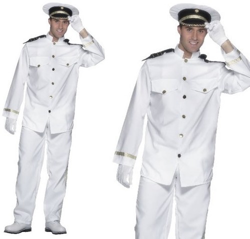 Mens 1980s sailor captain - mens,