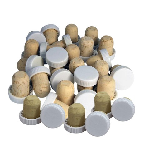 White plastic topped - plastic, reusable