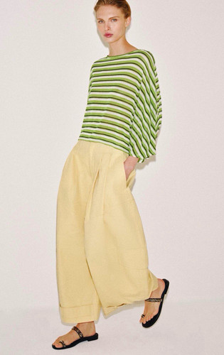 Zara srpls beige cotton twill - beige,