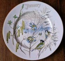 Caverswall The Country Diary of an Edwardian Lady 12 Months of the Year plates 