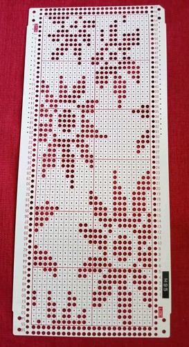 Hand punched punchcard suit - punched,