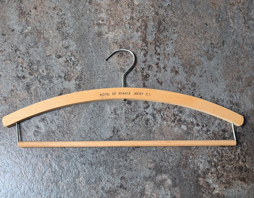 Vintage wooden coat hanger - wooden,