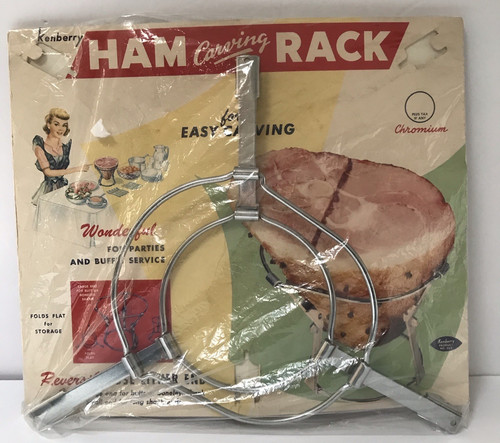 Vintage ham carving rack - vintage,