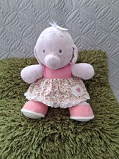 2010 HUMPHREYS CORNER LOTTIE ELEPHANT 10" PLUSH FLORAL DRESS  SALLY HUNTER VGC