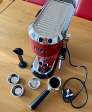 Red DeLonghi Espresso Machine