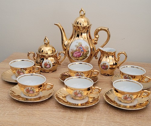 Vintage gold lustre tea - tea, coffee