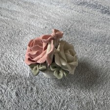 Vintage Tiny Pink & White Bone