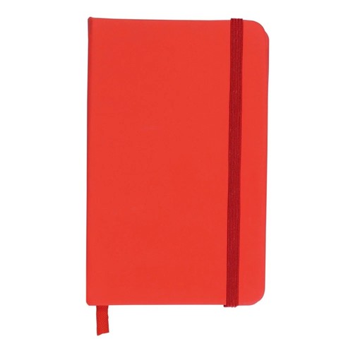 Red hardback lined - red, a6
