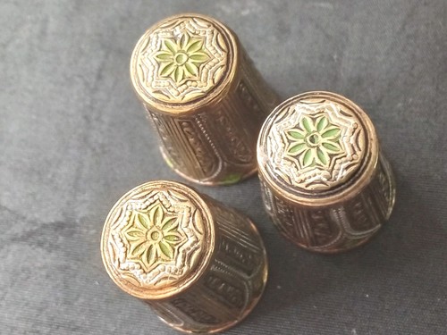 Set brass and enamel - of, 3