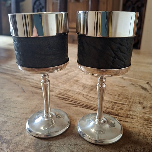 Pair vintage silver plated - of,
