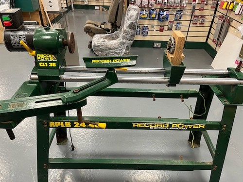 Record power woodturning lathe - power,