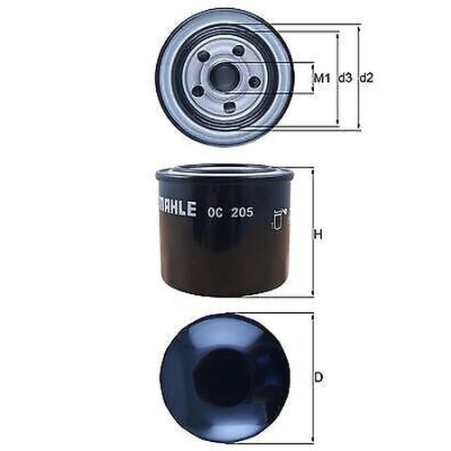 Knecht 205 oil filter - oc,