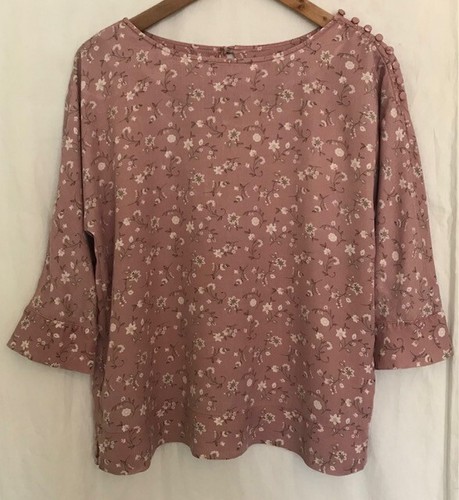 Laura ashely pink floral - pink, top