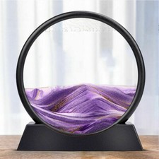 Wall Mounted/Desktop 3D Moving Sand Art Picture Glass Hourglass Sandscape Gift