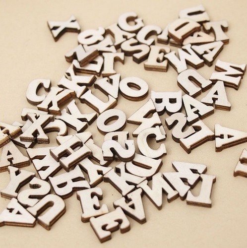 Wooden letters mixed pack - letters,