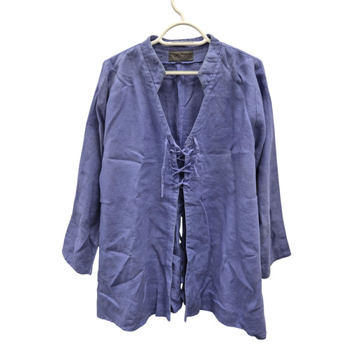 Terry macey linen top lavender - macey,
