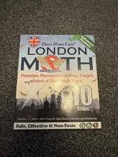 LONDON MOTH KILLER-10 Premium Pheromone Moth Traps -SEALED-