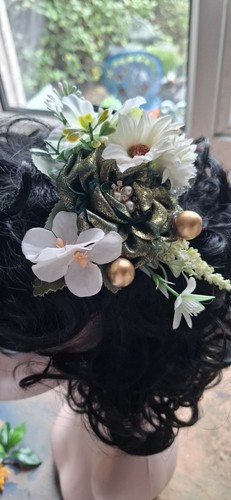 Hair flower vintage style 40s - hair,