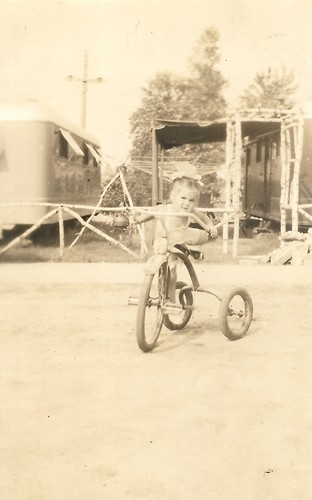 Vintage photo girl - vintage, riding