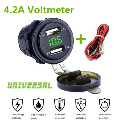 Green dual usb - usb, socket