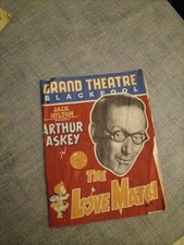Grand Theatre Blackpool 1953 Programme Arthur Askey in The Love Match