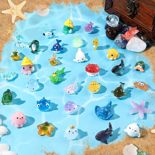 36pcs mini sea animals - 36pcs, animals,