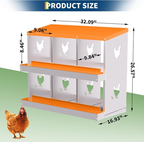 Chicken nesting boxes holes - chicken, 6