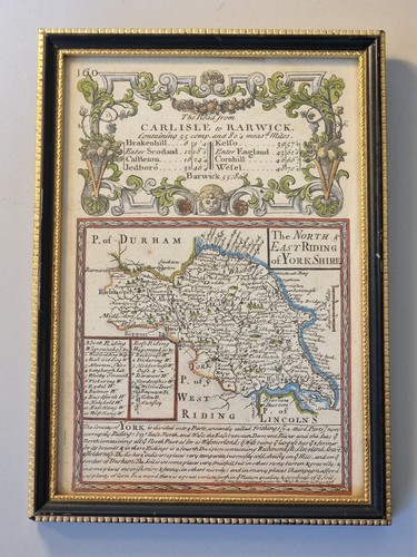 1720 owen bowen framed map - 1720,