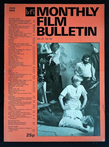 Bfi monthly film - monthly, bulletin