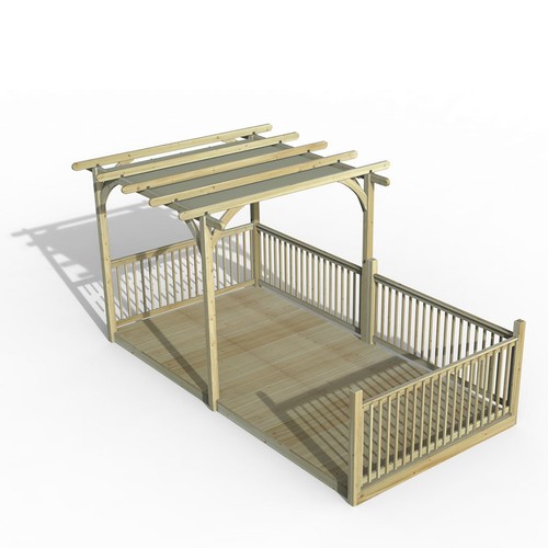 Forest 8m wood pergola - 4.8m,