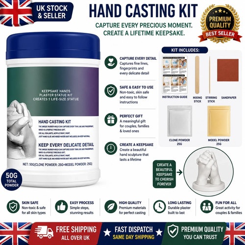 Hand casting kit couples - 3d,