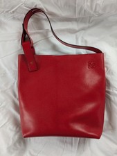 Loewe Cherry Red Buckle Tote