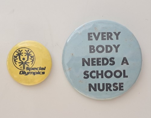 Vintage pinback buttons - vintage, 2