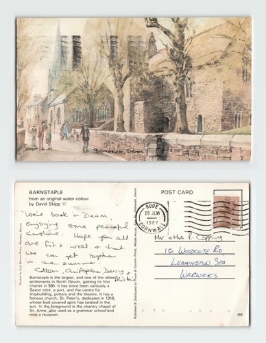 Vintage postcard barnstaple - vintage,