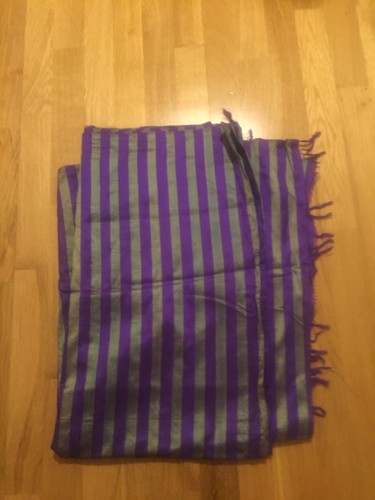 Vintage silk sari - silk, purple
