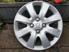 One Genuine Peugeot 207 15" Wheel Trim Hub Cap x1