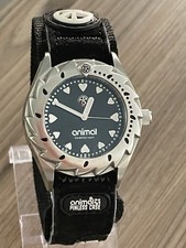 Animal Zepheresse Men’s Watch, 20 Bar, Quartz, 38mm Face, Black Nylon Strap