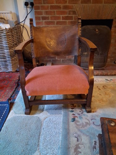 Antique arts crafts oak - antique, low