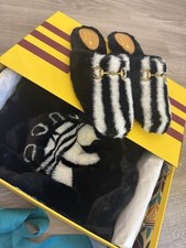 Gucci Adidas Fur Slippers