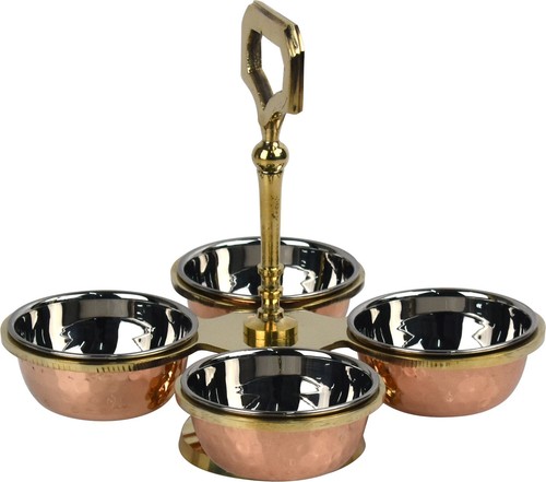 Copper steel bowl - steel, 4